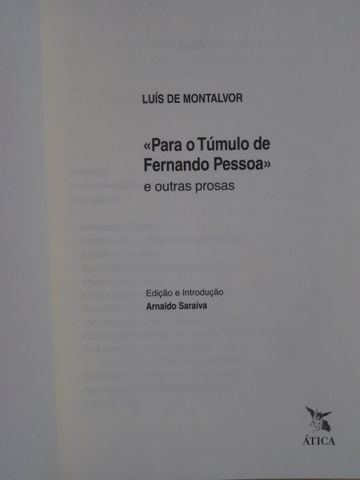 Para o Túmulo de Fernando Pessoa de Luís de Montalvor