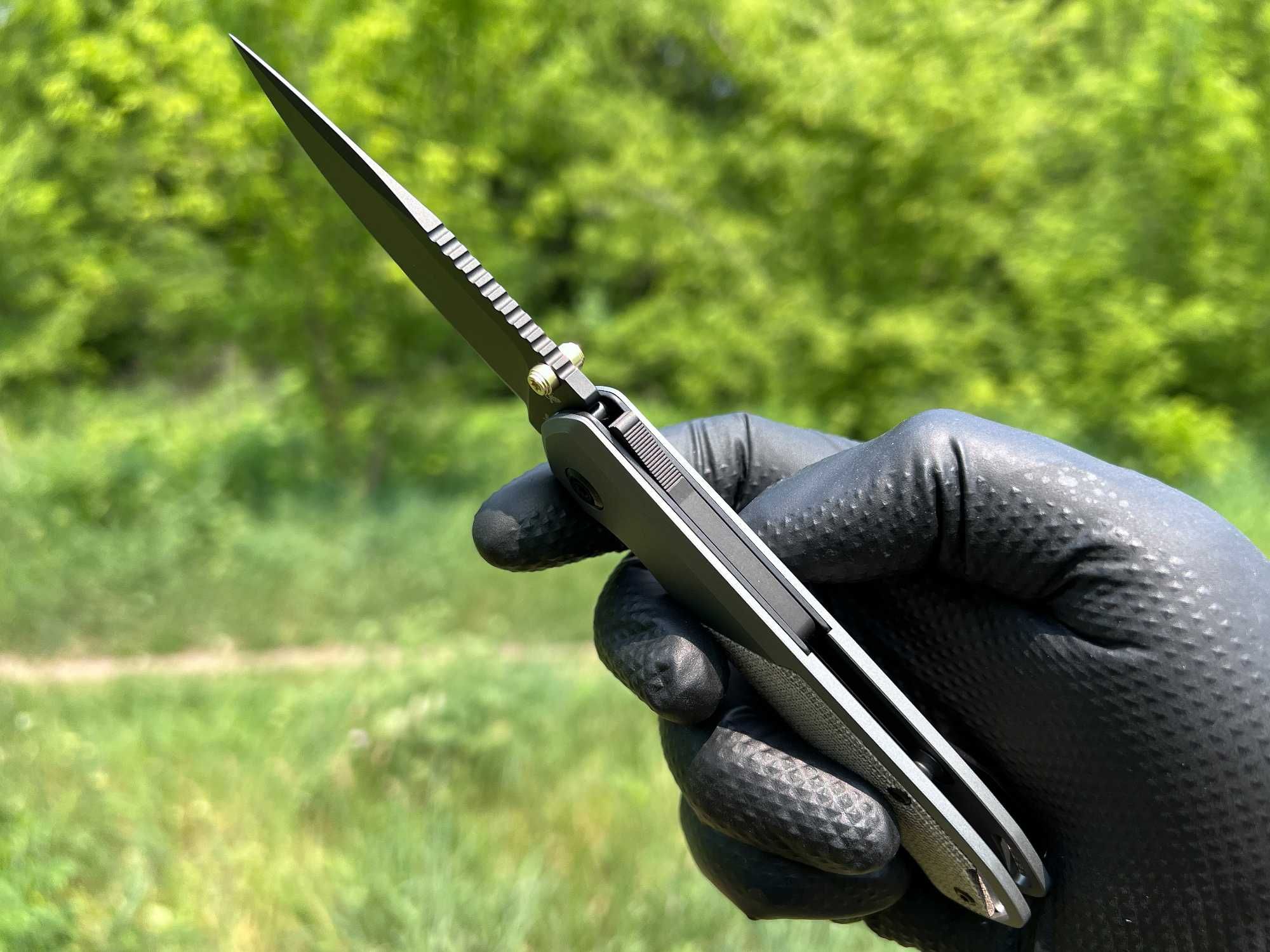 Складний ніж Flytanium Arcade Shark-Lock Alu/Micarta, DLC CPM S35VN