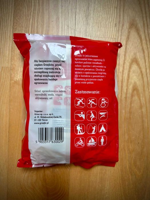 Ogrzewacze chemiczne do rąk i ciała - GRZEJKI - 10 par