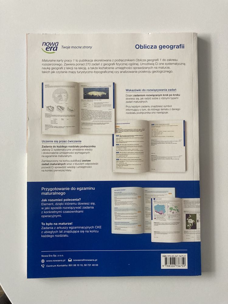 Karty pracy ucznia z geografii rozszerzonej klasa 1