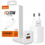 Mocna Szybka Ładowarka Sieciowa Usb-C Typ C Usb 33W Qc3.0 Pd Zasilacz