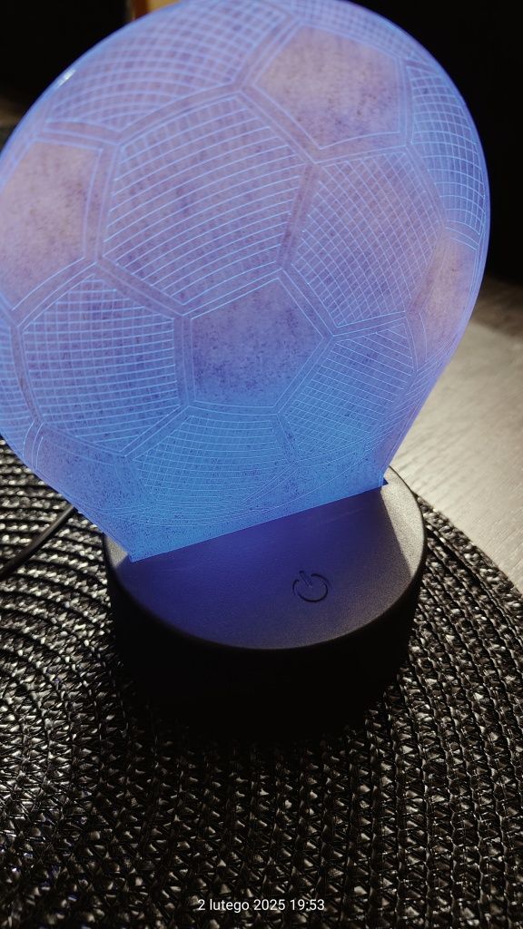 Lampka 3d piłka nożna