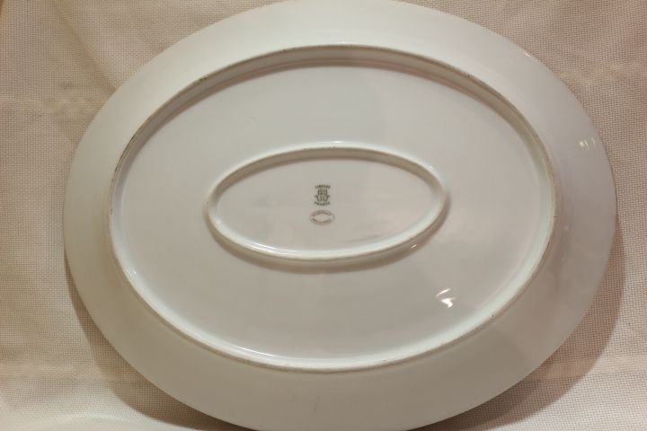 Travessa Oval Porcelana William Guérin & Cª Paris & Limoges 43 cm XIX