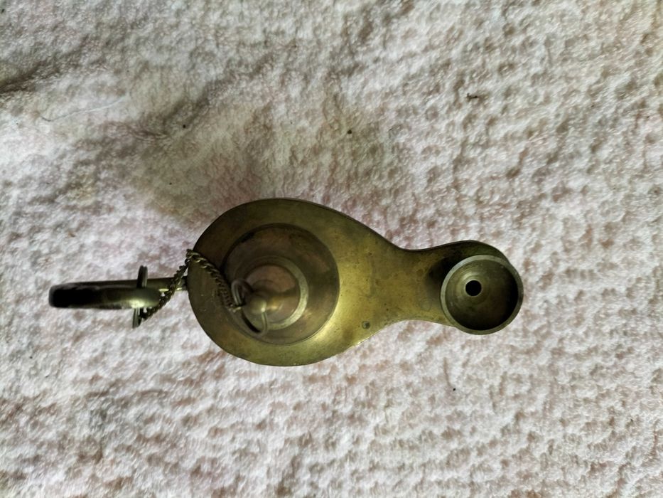 lampa lampka oliwna lampa Alladyna bajkowa mosiężna