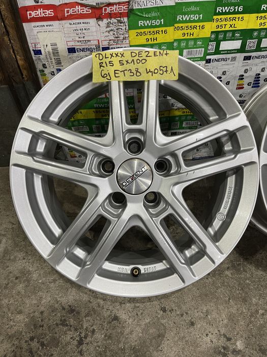 Литі диски dezent r15 5/100 6j et38 skoda fabia tour vw golf4 bora