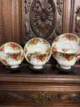 Conjunto de 3 chávenas "Old Country Roses Royal Albert"