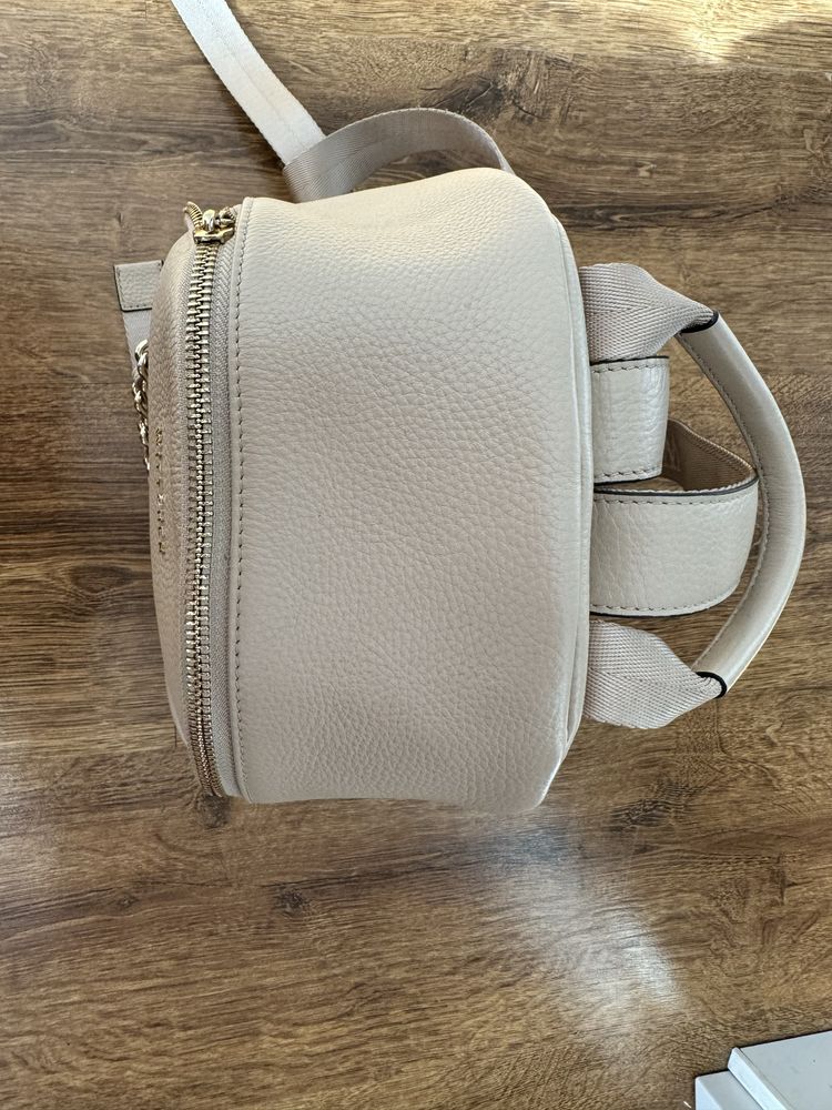 Elegancki skórzany plecaczek plecak WITTCHEN ecru ivory