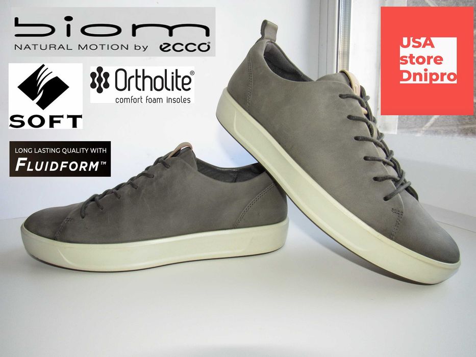 Кроссовки, полуботинки Ecco Biom Soft 8 M Dark Shadow Edt р. 43 (28см)