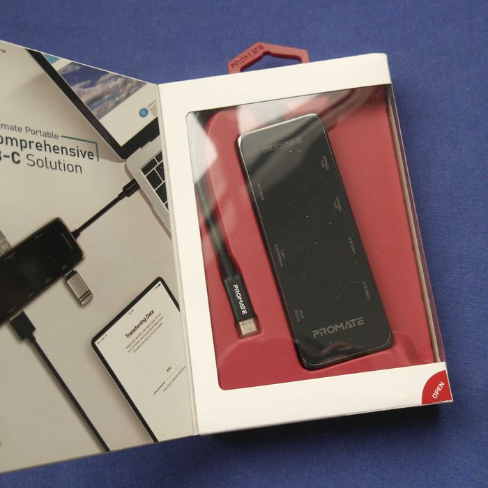Док-станция хаб Promate PrimeHub USB-C 100W Power Delivery