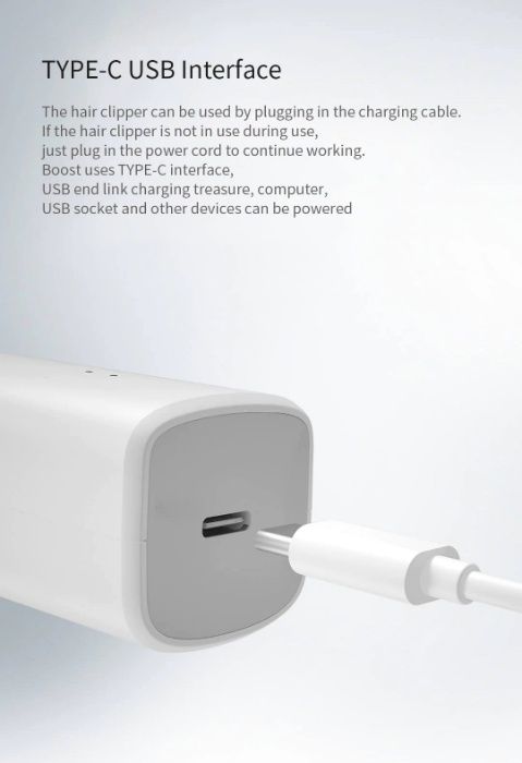 Xiaomi Mi Enchen Boost USB беспроводная машинка для стрижки