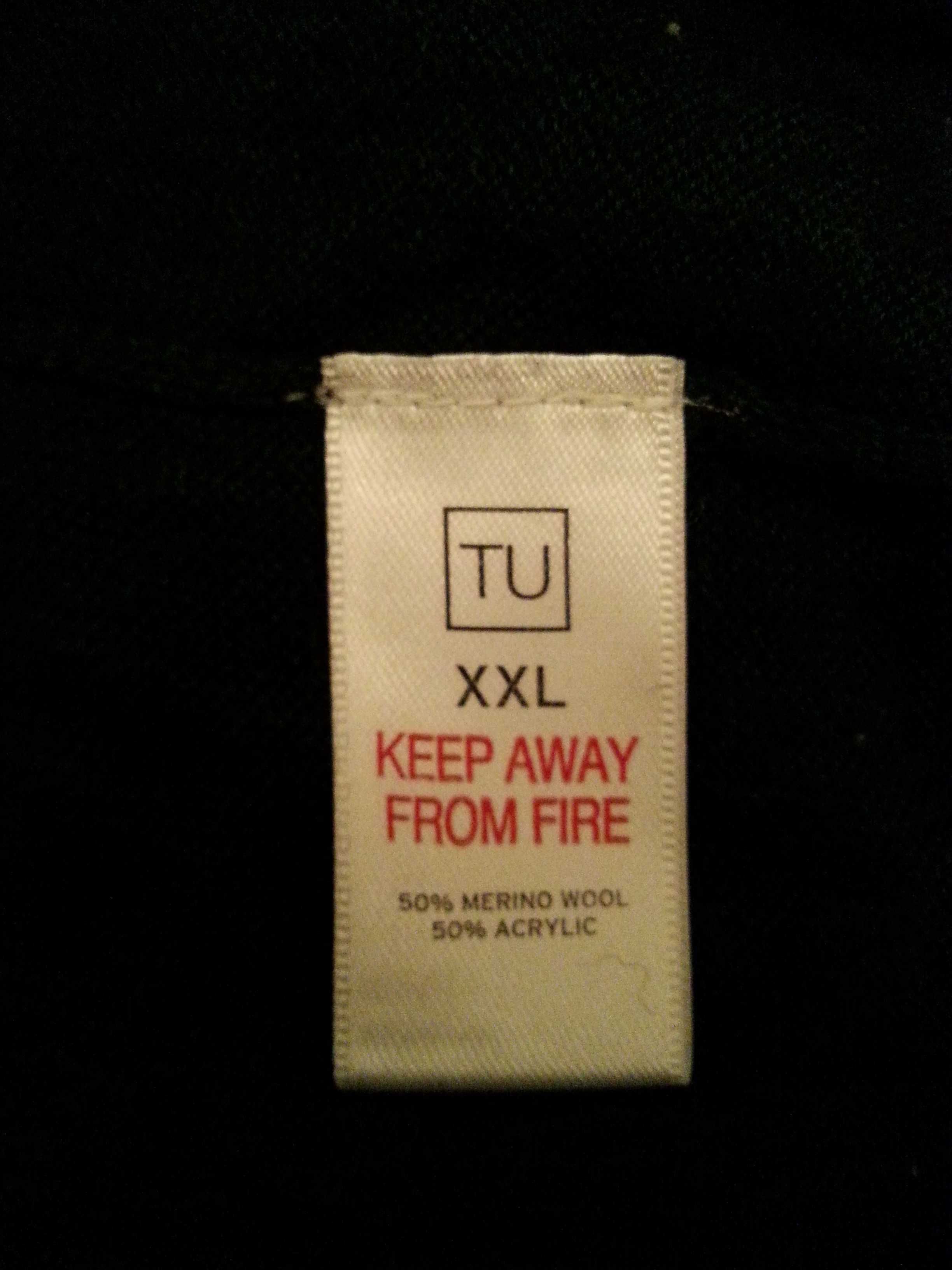 Nowy męski wełniany klasyczny pulower/sweter 2XL
