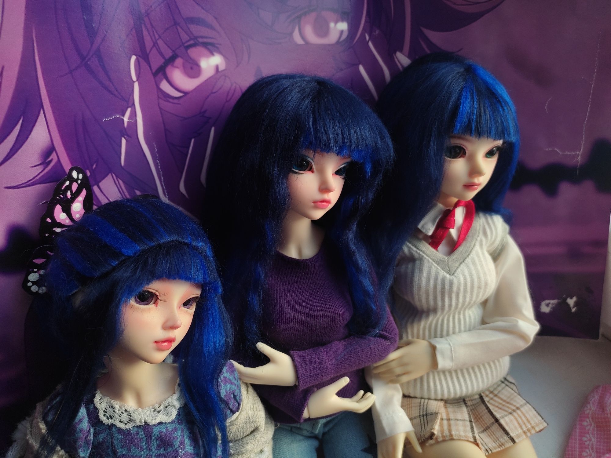 Перука для ляльки бжд bjd парик для кукол Minifee