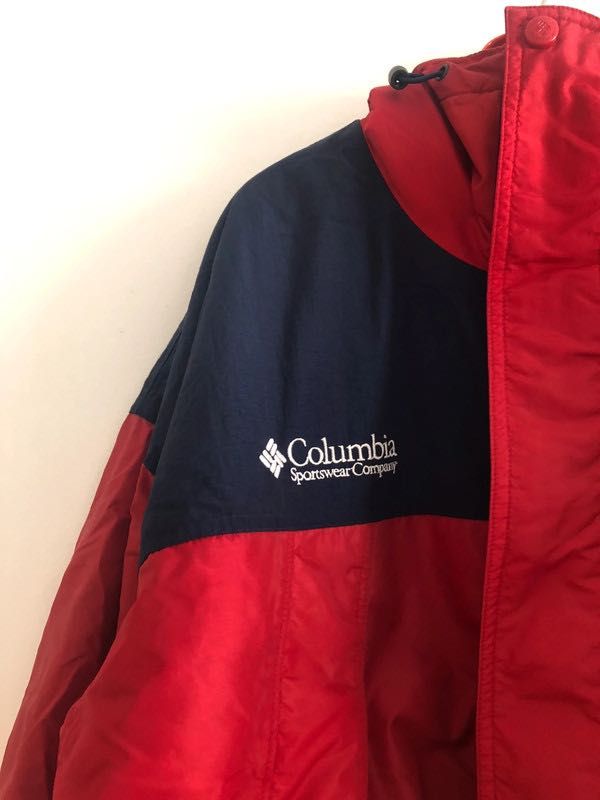 Casaco Vintage Columbia Vermelho e Azul