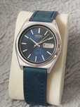 Zegarek Seiko 5 Automatic 7009 silver navy blue vintage old money