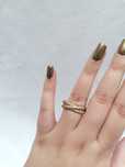 Anel Triplo Dourado