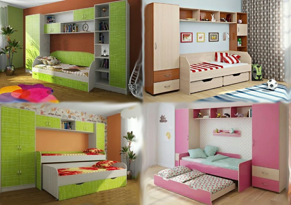 Двухъярусная кровать чердак