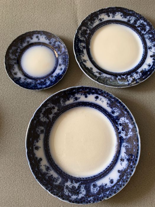 Serviço de jantar Sacavem Beira azul