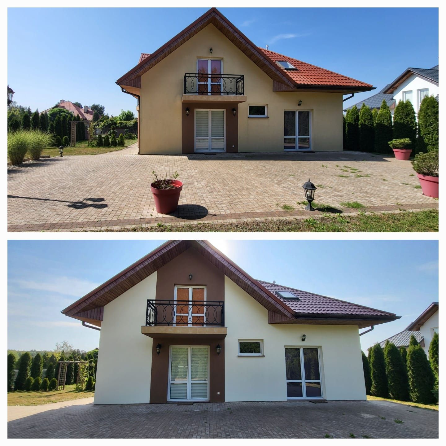 Malowanie domów wewnątrz i zewnątrz oraz dachów