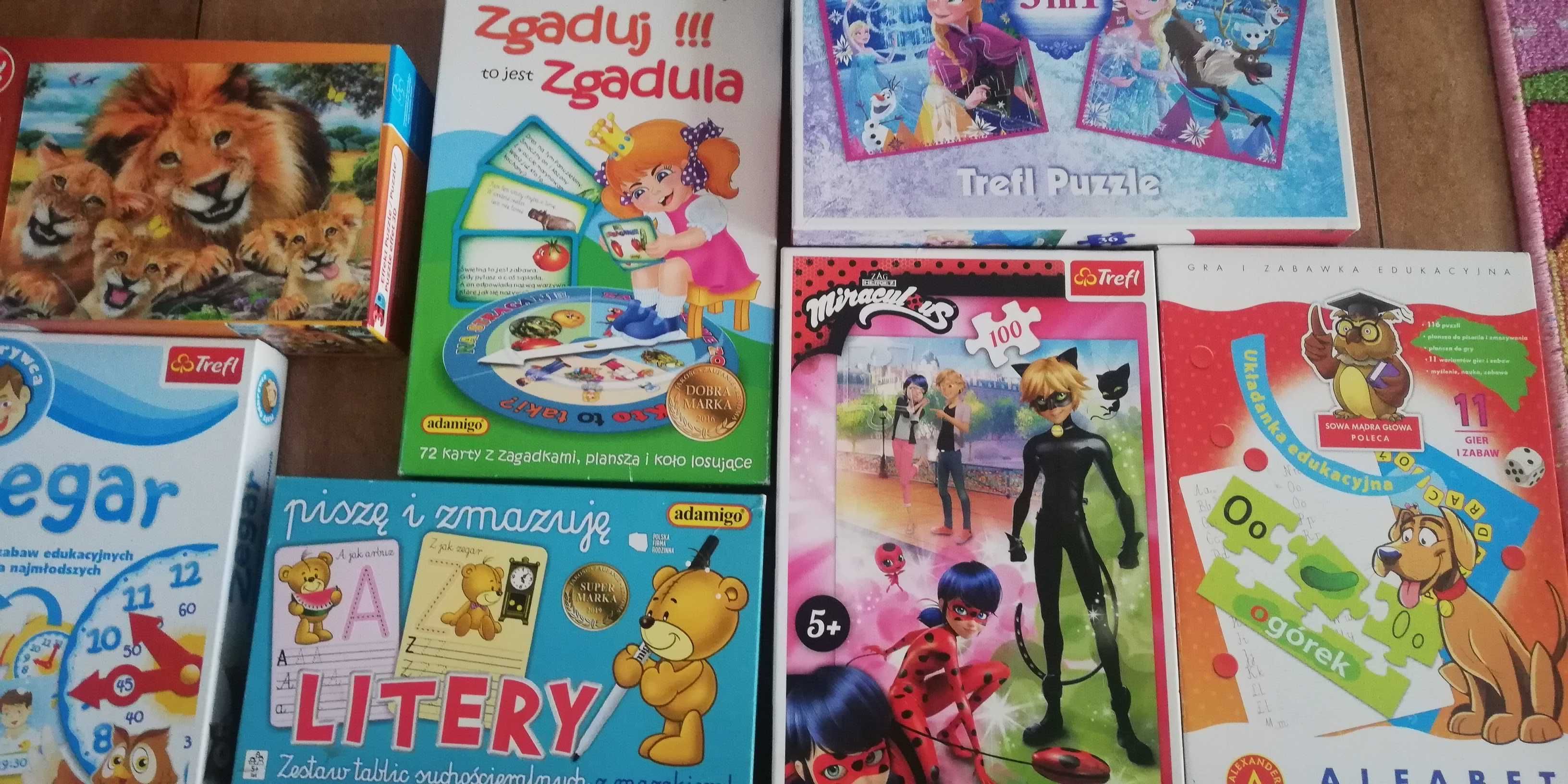 Zestaw puzzli i gier