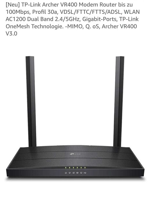 Router TP-Link Archer AC1200/Archer VR400