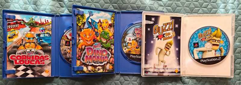 Buzz PS2 - 3 Jogos + Campainhas