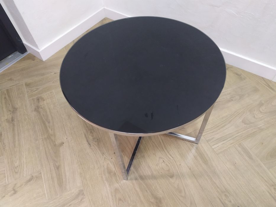 Stolik kawowy metal i szkło