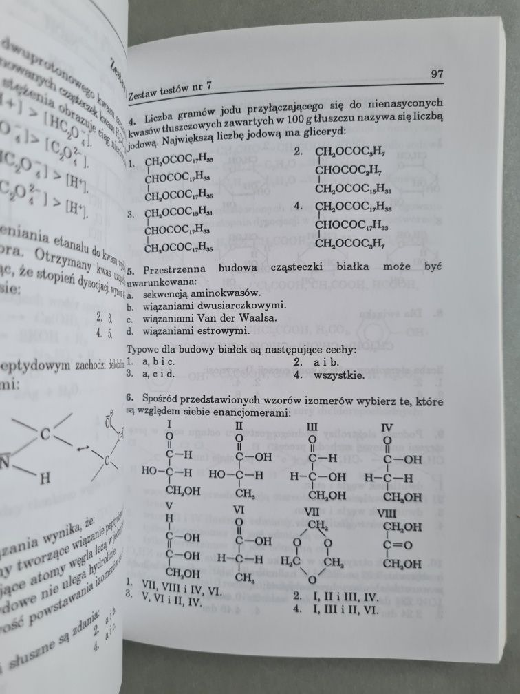 Chemia - testy z rozwiązaniami