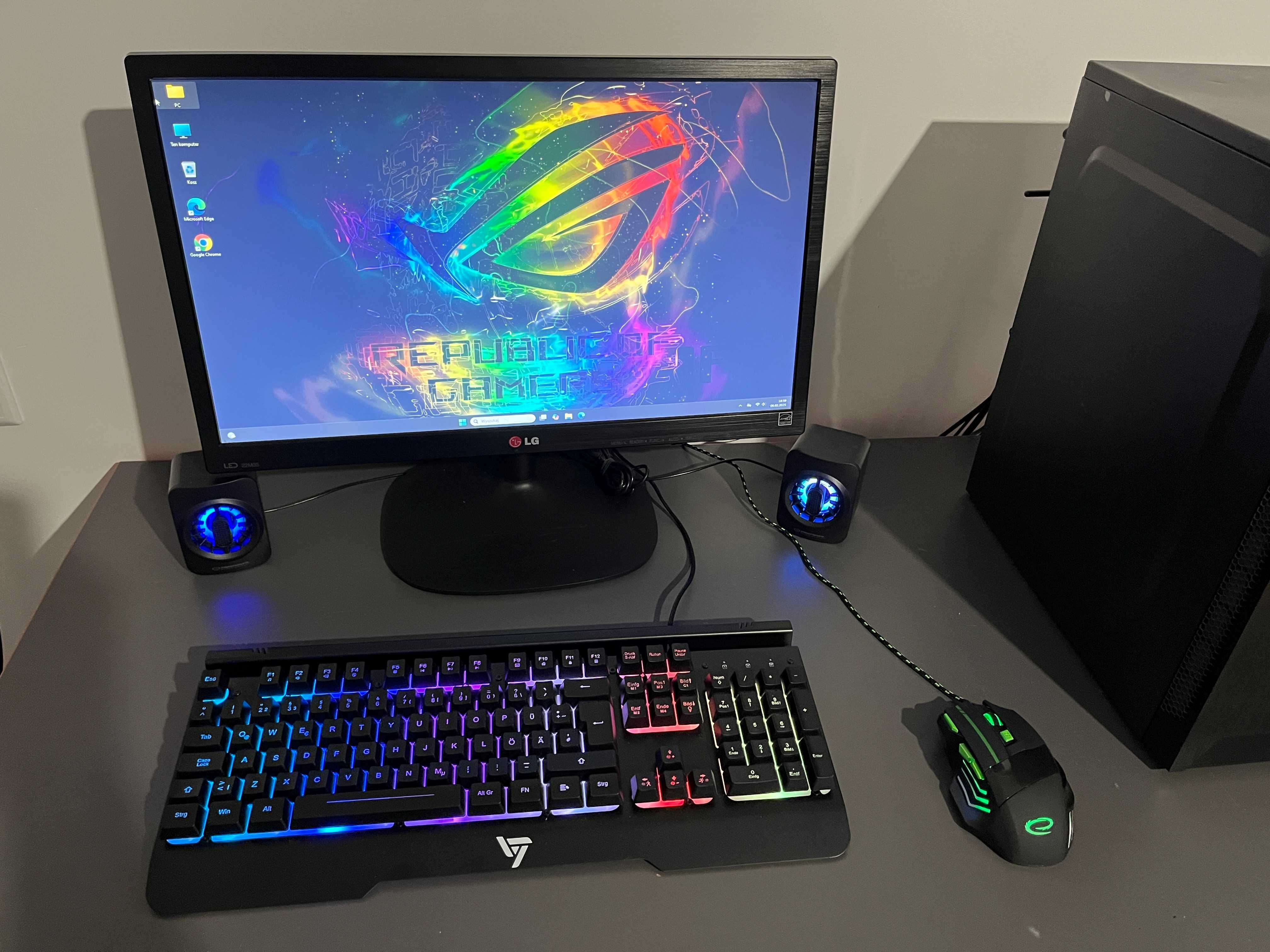 Komputer Gamingowy Gracza Win11 i5 7th 16GB SSD 750GB  GTX960 4GB WiFi