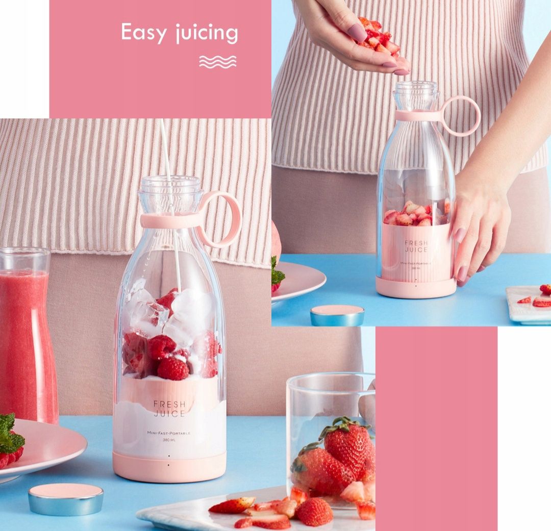 Blender mikser przenośny turystyczny 380ML 40W 24000RPM shaker USB-C