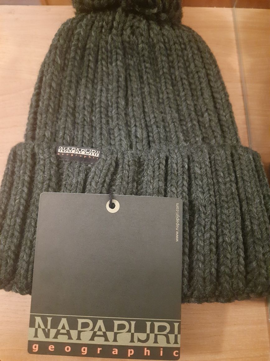 Шапка чоловіча Napapijri Fea 2 dark grey melange