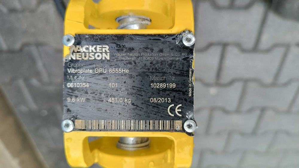 Zagęszczarka WACKER NEUSON DPU 6555 / 13r / 480 kg! / bomag