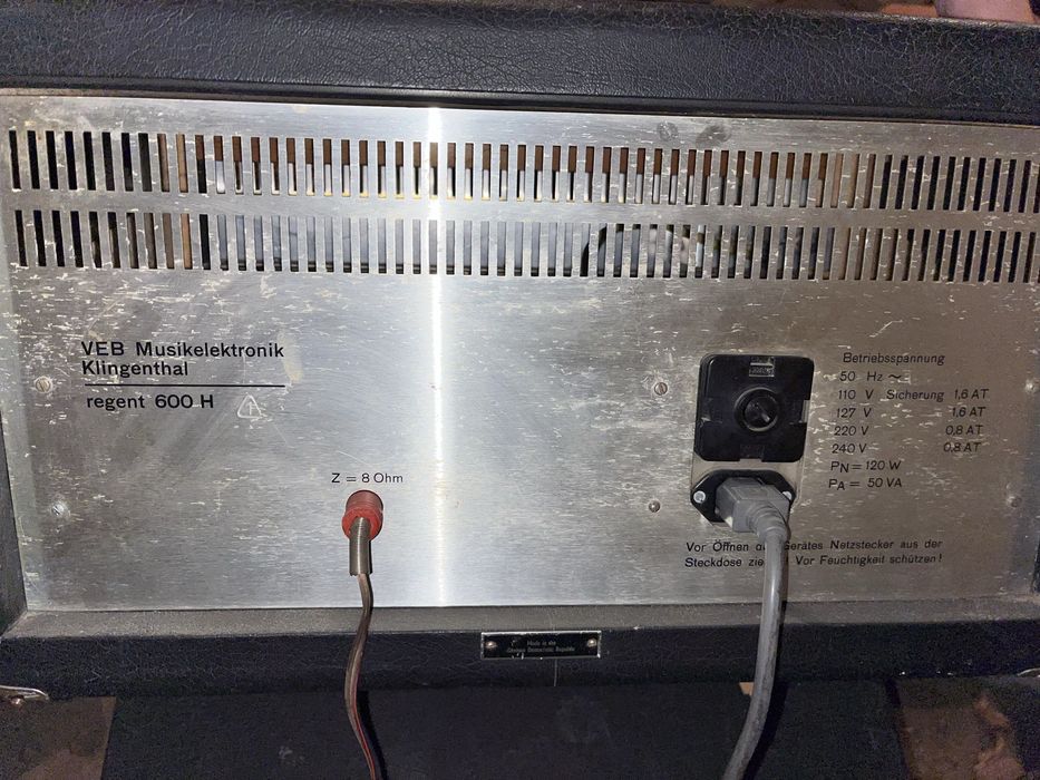 Vermona regent 600H 120вт гітарний стек