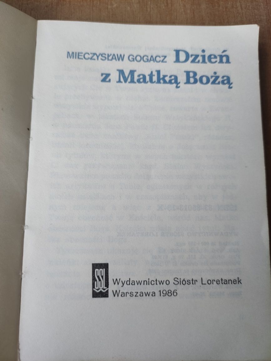 M.Gogacz,, Dzień z Matką Bożą " 1986