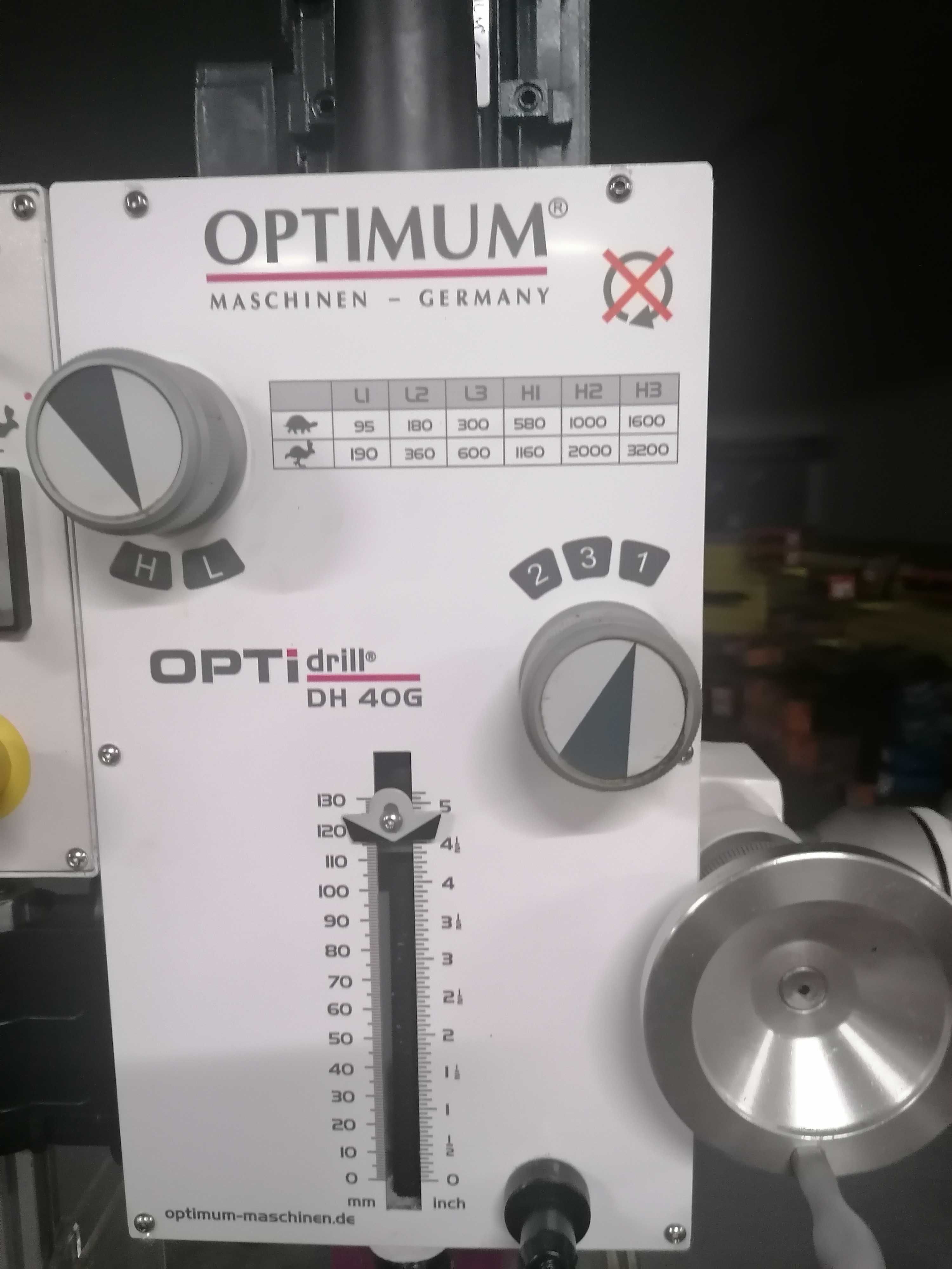 Engenho de furar OPTIMUM DH40 G - Novo