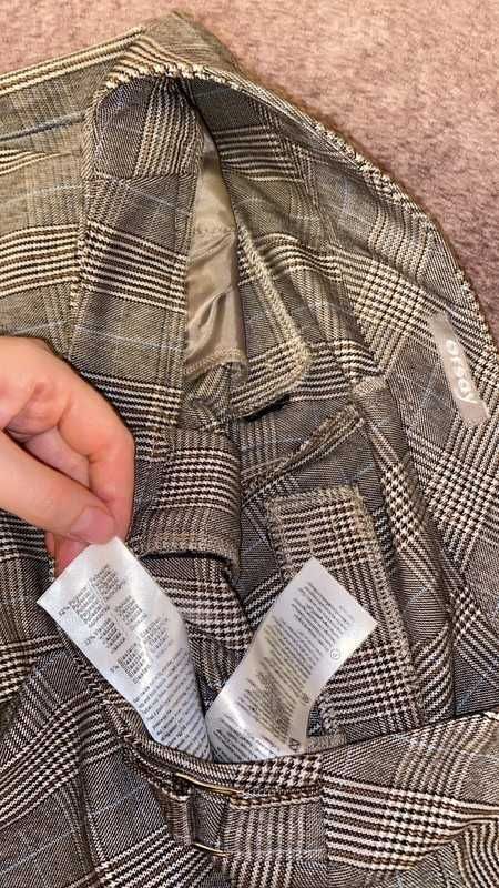 Eleganckie spodnie w kratę księcia Walii orsay 34 xs