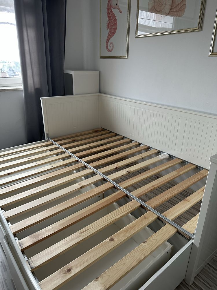 Łóżko Ikea Hemnes 80x200cm + dwa materace