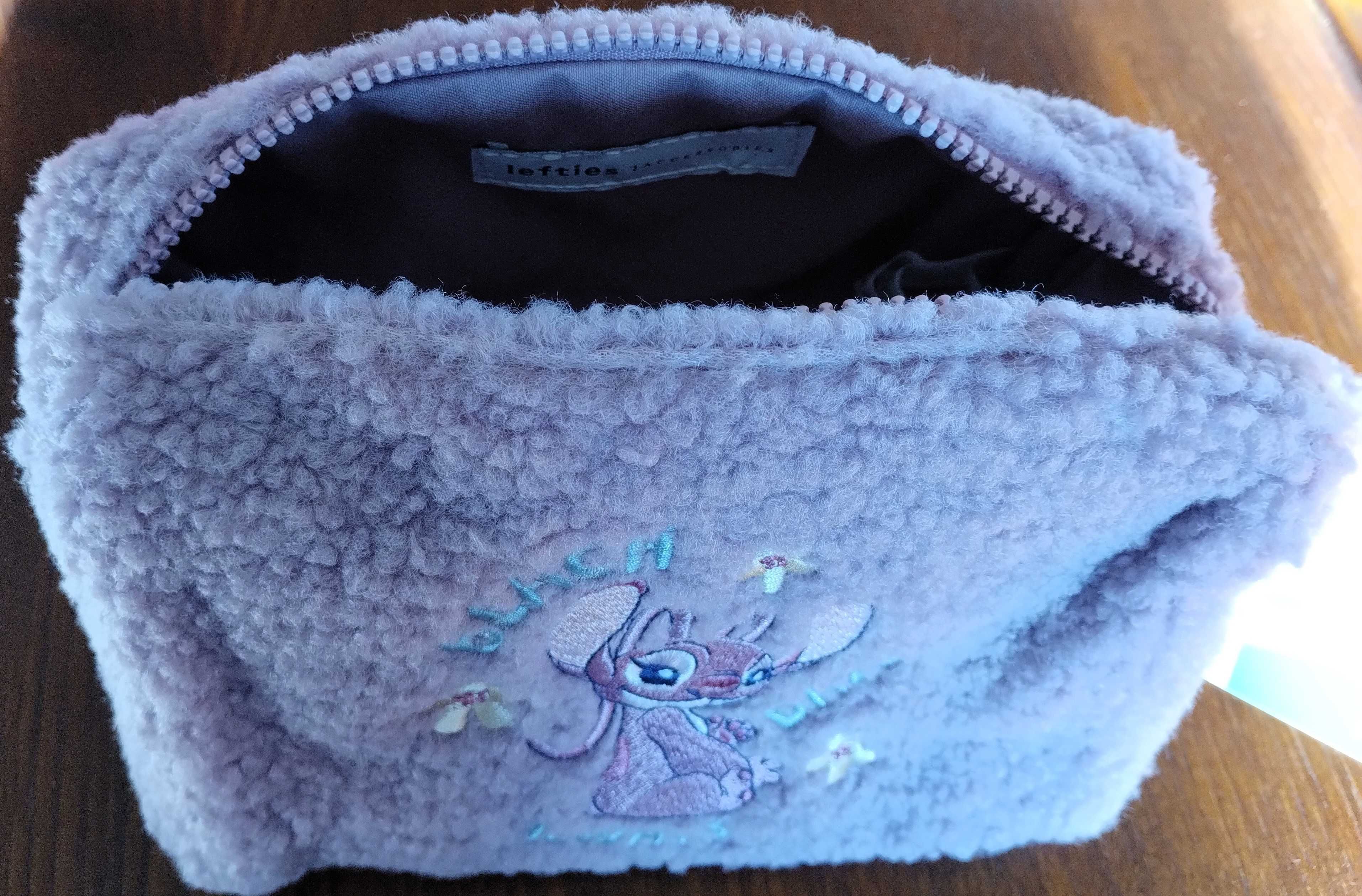 Bolsa Pochete Escola Pelucia Stitch DIsney Lefties