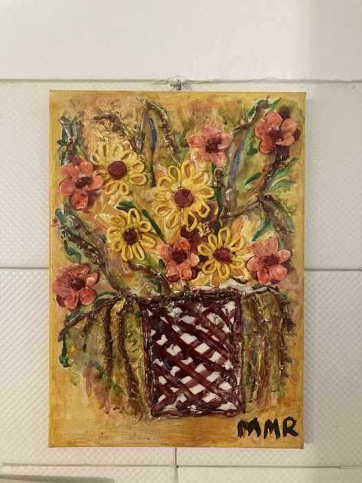 Quadro Tridimensional em Bisquit por Manuela Lipari