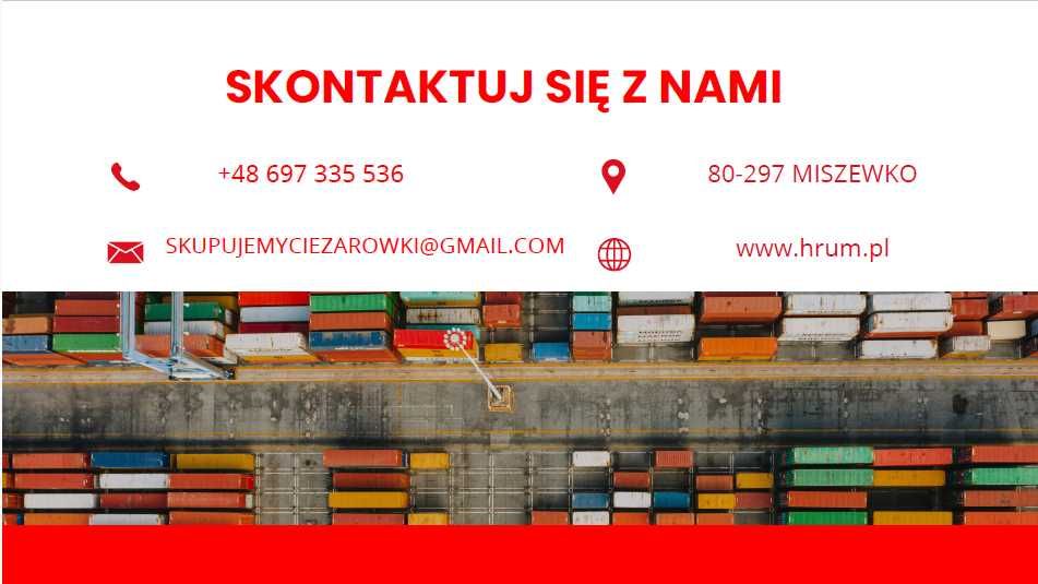 Skup aut ciężarowych  NAJWYŻSZE CENY SKUPU