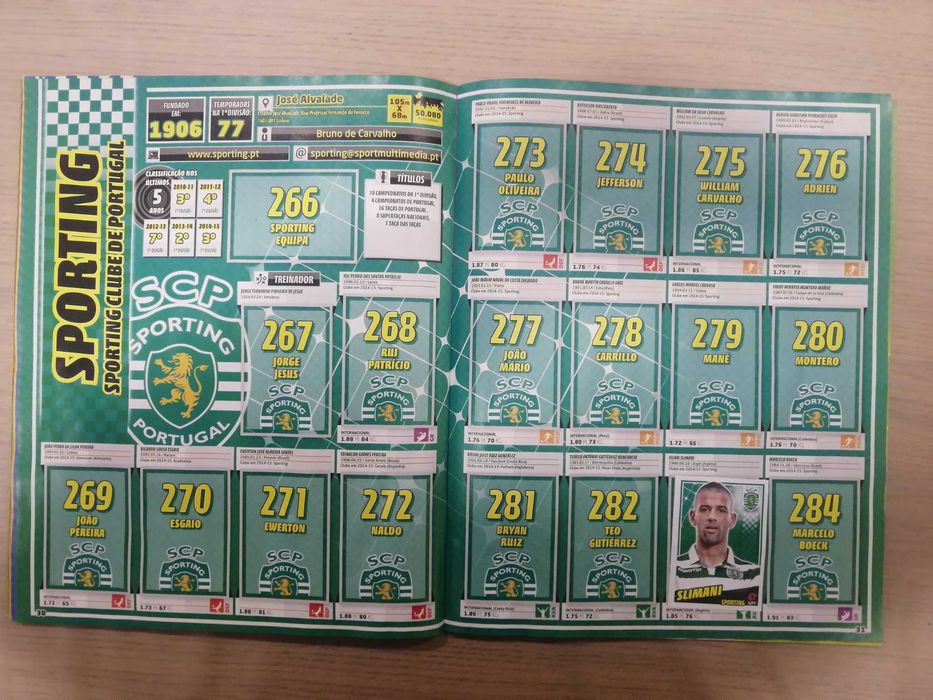 Caderneta Futebol 2015-16 - Panini [Incompleta]