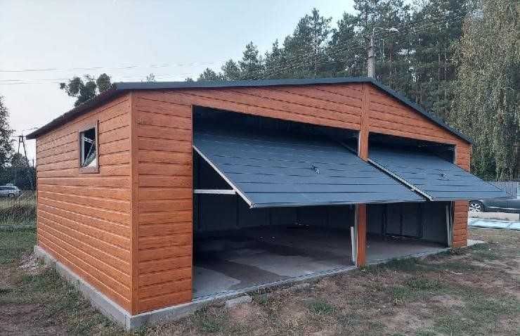 OKAZJA! Nowoczesny Garaż 7x5 drewnopodobny, mocna konstrukcja!