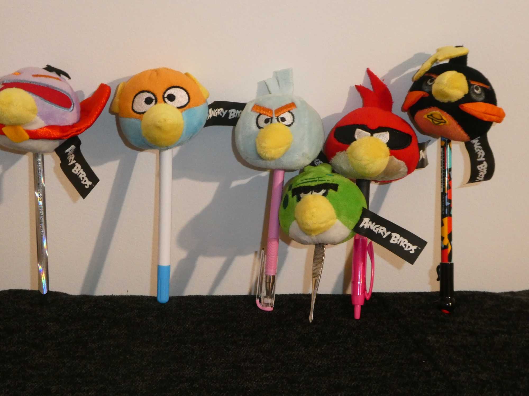 Angry Birds pacynki pluszaki do zabawy dla dzieci - komplet 6 sztuk