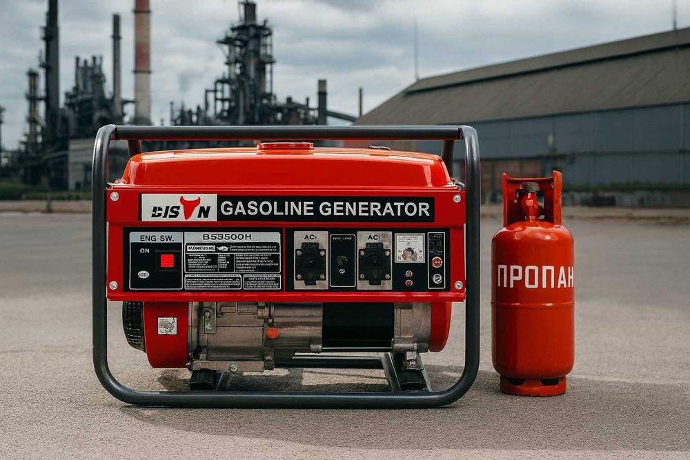 Генератор 3 кВт газ/бензин BS3500 однофазний мідь генератор бензиновый