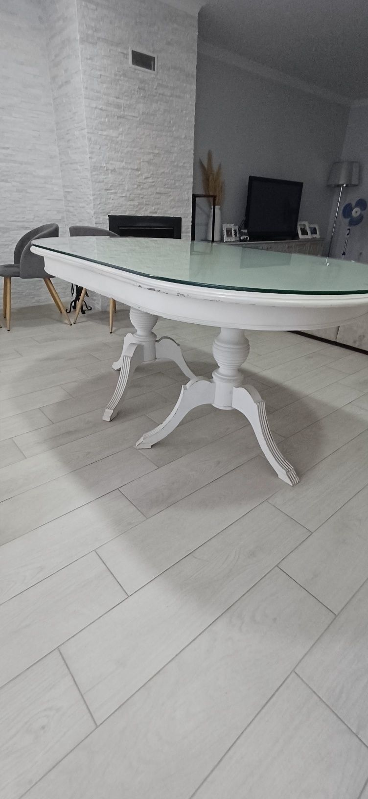 Mesa Jantar Oval de Madeira