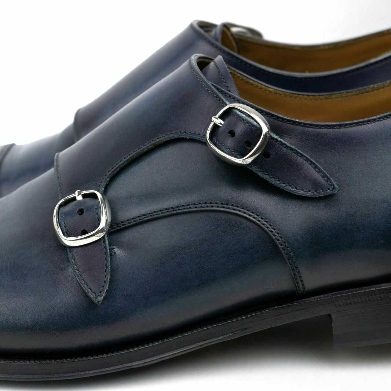 Leather shoes - monks FRANCESCHETTI (45) Italy