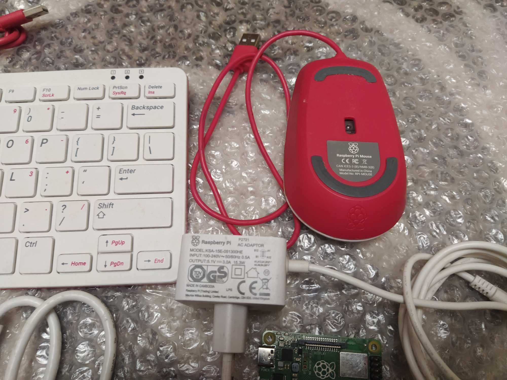 Raspberry pi 4 model B 4gb kit Клавіатура Миш Блок Живлення