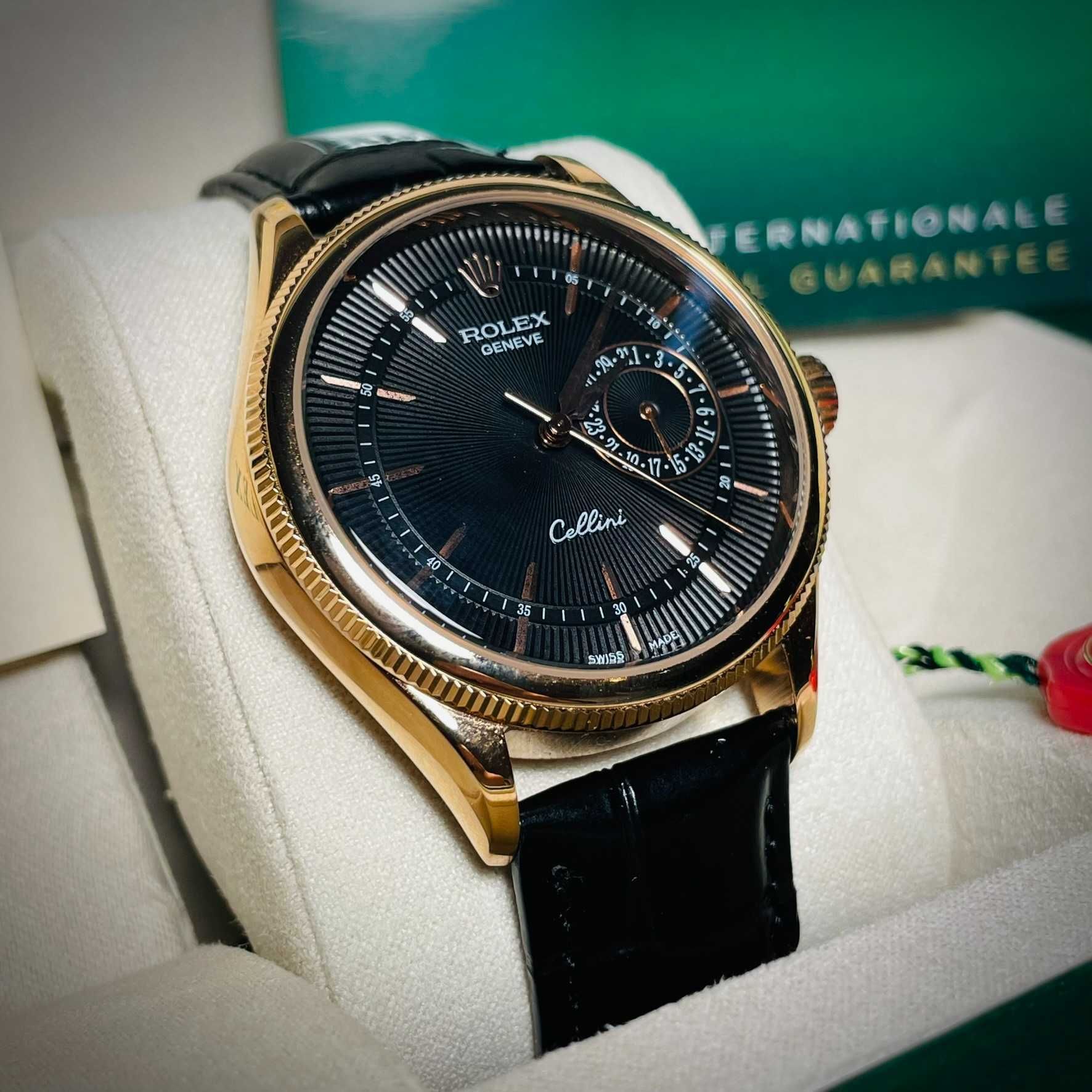 Promocja! Zegarek Rolex Celini Rose Gold Date! 42mm AAA Zestaw
