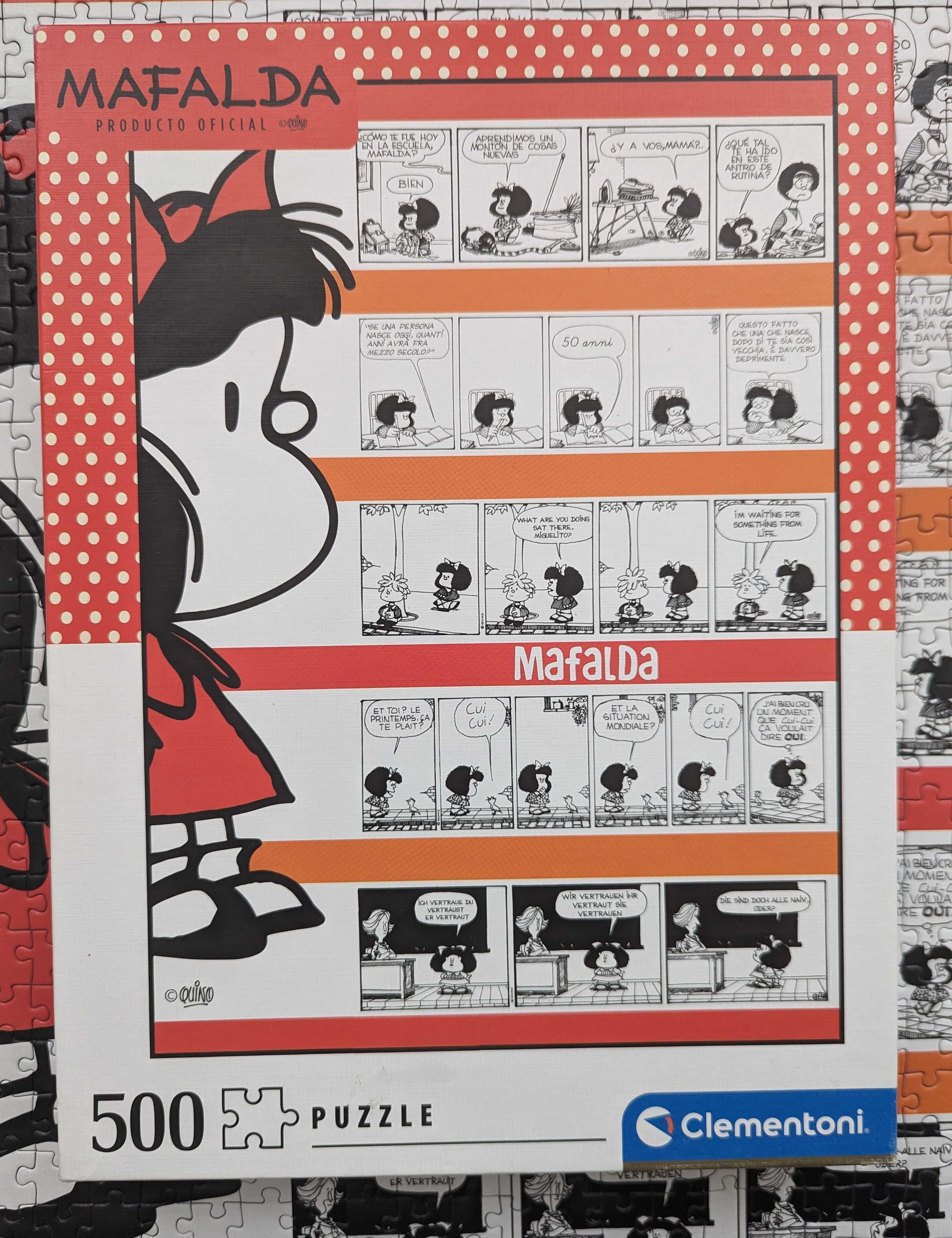Kompletne puzzle Clementoni 500 Mafalda