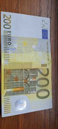 Nota 200 Euros 1° Série não circulada