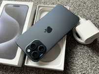 iPhone 15 Pro Max 256GB PACIFIC Titanium Blue Niebieski Bateria 98% fv